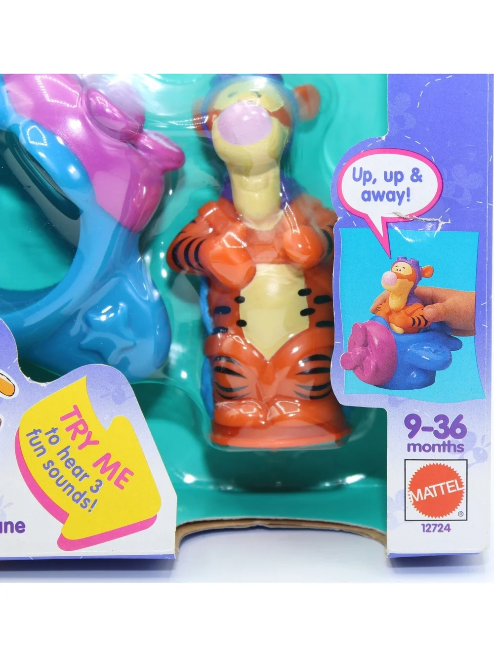 NIB VTG Disney Pooh Talkin' Fun Talking Tigger Character And Plane Toy 9-36 Mo.